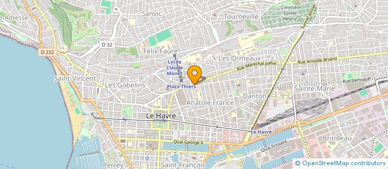 localisation de l'entreprise MAISON BOUSSAI à LE HAVRE