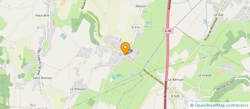 localisation de l'entreprise MAISON BOUVARD  BIOL