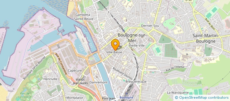 localisation de l'entreprise MAISON BREFORT à BOULOGNE-SUR-MER