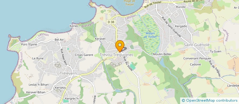 localisation de l'entreprise MAISON BRETAGNE LAMBLIN  TRELEVERN