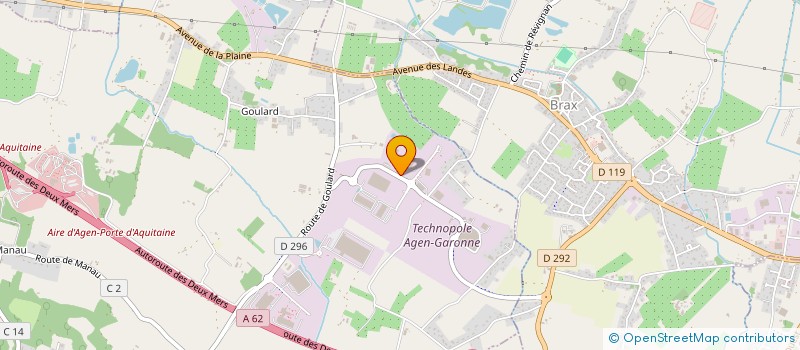 localisation de l'entreprise MAISON BRIAU  SAINTE-COLOMBE-EN-BRUILHOIS