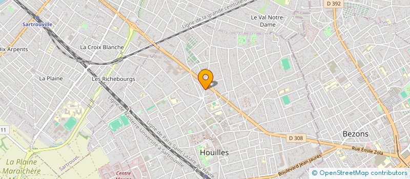 localisation de l'entreprise MAISON BRIDGET  HOUILLES