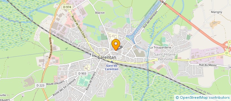 localisation de l'entreprise MAISON BRIERE  CARENTAN-LES-MARAIS