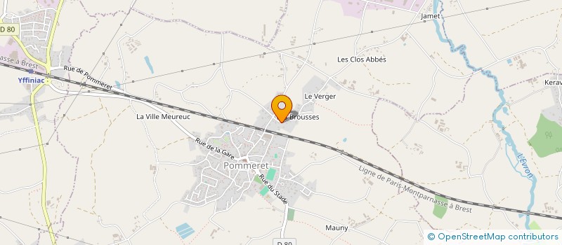 localisation de l'entreprise MAISON BRIEUC à YFFINIAC