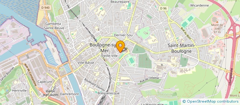 localisation de l'entreprise MAISON BRIVE à BOULOGNE-SUR-MER