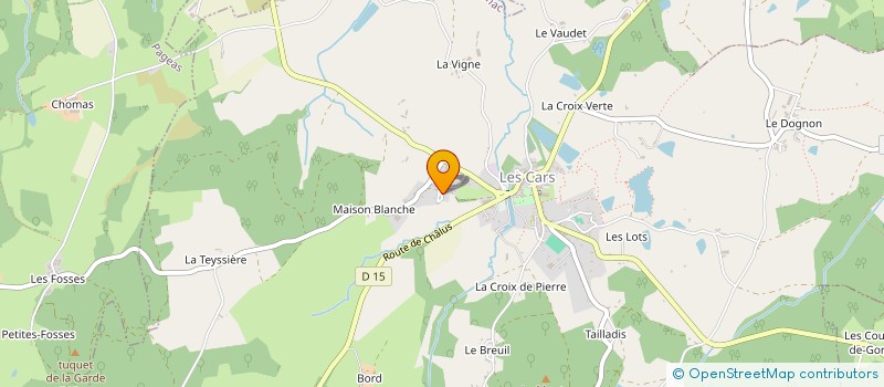 localisation de l'entreprise MAISON BROUSSAUD à LES CARS