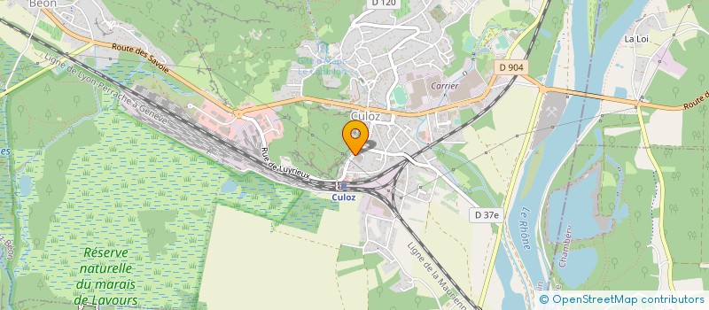 localisation de l'entreprise MAISON BUDGET DES 2 SAVOIE  CULOZ-BEON