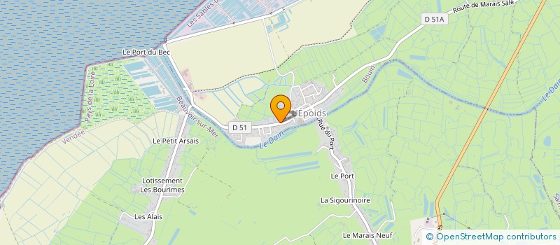 localisation de l'entreprise MAISON BURGAUD à BOUIN