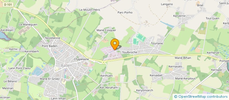 localisation de l'entreprise MAISON BZH  BADEN