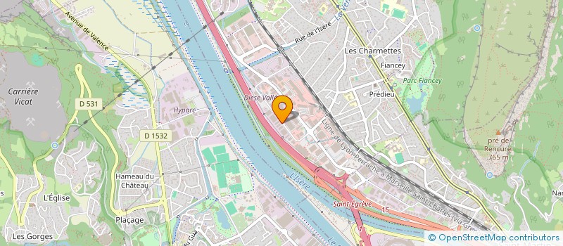 localisation de l'entreprise MAISON CADELARD SA à SAINT-EGREVE
