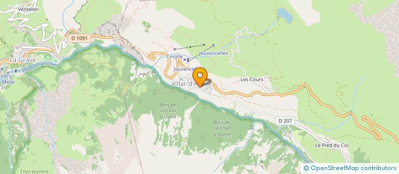 localisation de l'entreprise MAISON CALM GRAVIER  VILLAR-D'ARENE