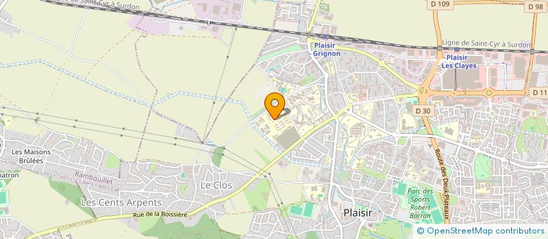 localisation de l'entreprise MAISON CALYPSO, CENTRE D'ACCUEIL DES YVELINES POUR LE SOIN DES FEMMES  PLAISIR
