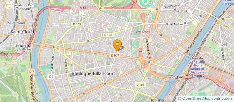 localisation de l'entreprise MAISON CANDY à BOULOGNE-BILLANCOURT