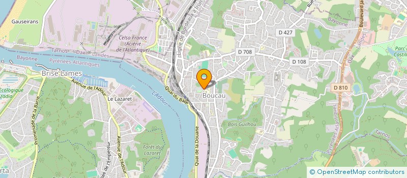 localisation de l'entreprise MAISON CANELLE  BOUCAU