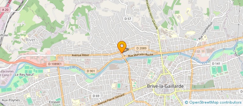 localisation de l'entreprise MAISON CARITE BRIVE  BRIVE-LA-GAILLARDE