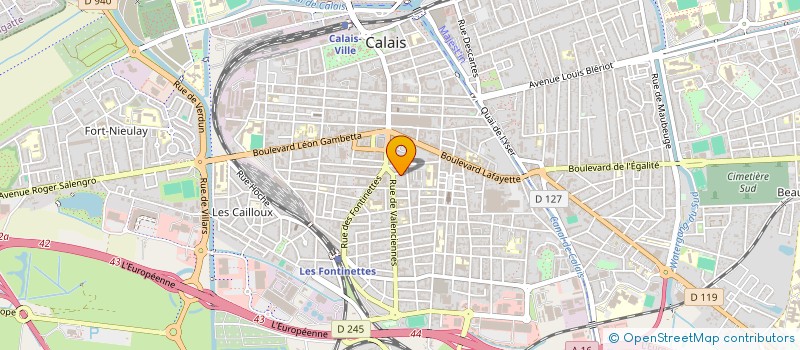 localisation de l'entreprise MAISON CARREE  CALAIS