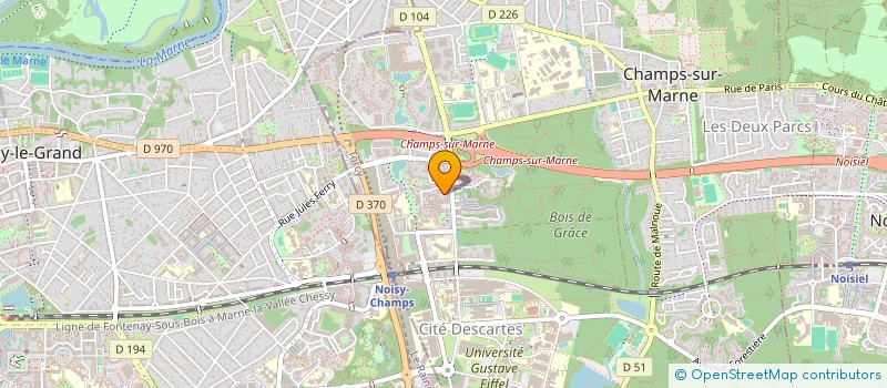 localisation de l'entreprise MAISON CARREE  CHAMPS-SUR-MARNE