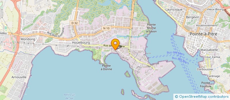 localisation de l'entreprise MAISON CASSANDRA LE MAISTRE  BAIE-MAHAULT