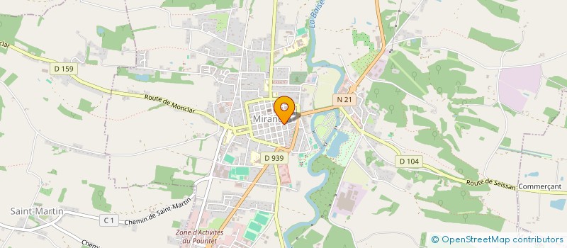 localisation de l'entreprise MAISON CATOR  MIRANDE