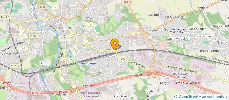 localisation de l'entreprise MAISON CERVUS  PLOUMAGOAR