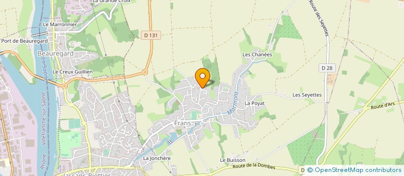 localisation de l'entreprise MAISON CHAMBON  FRANS
