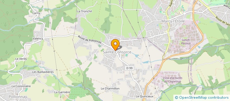 localisation de l'entreprise MAISON CHAPELLE  SAINTE-CONSORCE