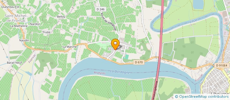 localisation de l'entreprise MAISON CHARMEILLES  FRONSAC