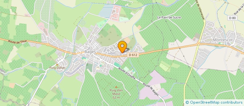 localisation de l'entreprise MAISON CHATNOIR  BAGES