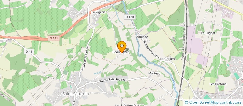 localisation de l'entreprise MAISON CHEMINAUD à SAINT-SATURNIN