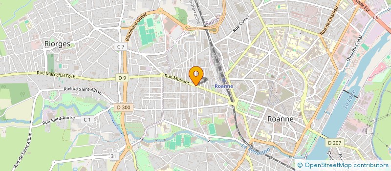 localisation de l'entreprise MAISON CHERBLANC  ROANNE