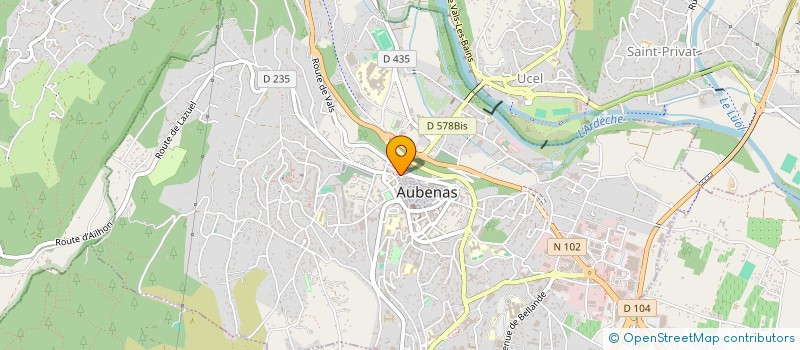 localisation de l'entreprise MAISON CHERIET  AUBENAS