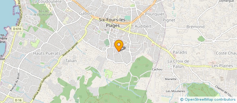 localisation de l'entreprise MAISON CHERUELE à SIX-FOURS-LES-PLAGES