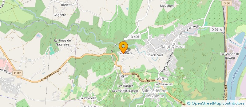 localisation de l'entreprise MAISON CHOMEL  SAINT-DESIRAT