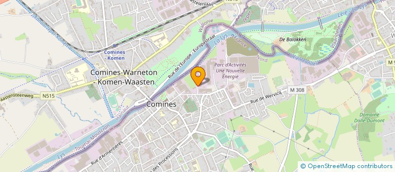 localisation de l'entreprise MAISON CHRYSOLE à COMINES