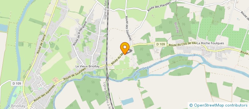 localisation de l'entreprise MAISON & CINEMA à BRIOLLAY