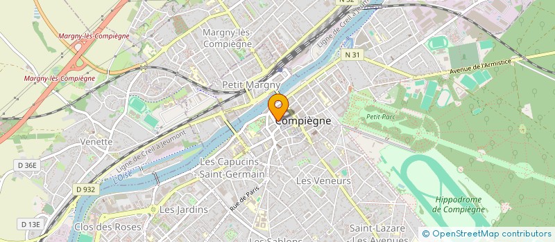 localisation de l'entreprise MAISON CLASSY à COMPIEGNE