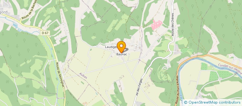 localisation de l'entreprise MAISON COCHET  AUBAS