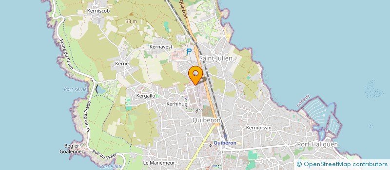 localisation de l'entreprise MAISON COLAS  QUIBERON