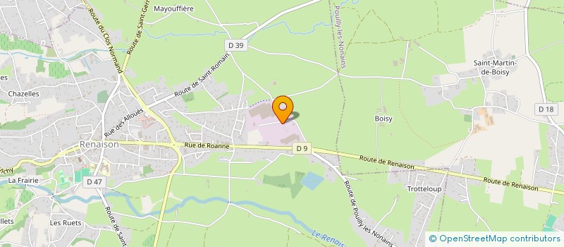 localisation de l'entreprise MAISON COLLET  RENAISON