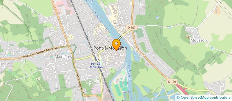 localisation de l'entreprise MAISON COLOMBE à PONT-A-MOUSSON