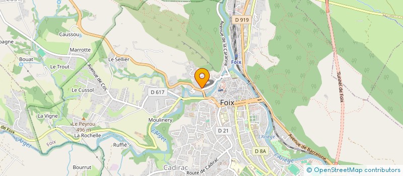 localisation de l'entreprise MAISON COM EMPLOI FORMATION DE L ARIEGE à FOIX