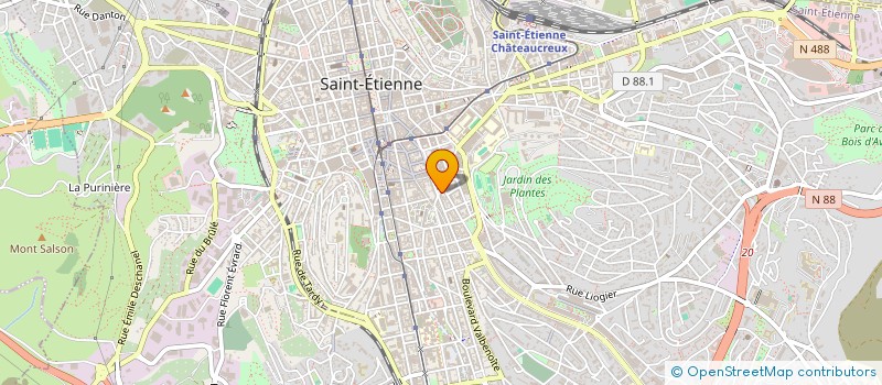 localisation de l'entreprise MAISON COMITES ETABLISSEMENT à SAINT-ETIENNE
