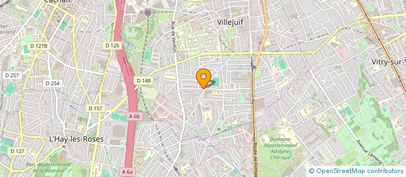 localisation de l'entreprise MAISON COMMUNE DES ADDICTIONS DES TROUBLES MENTAUX ET DE LA SANTE à VILLEJUIF