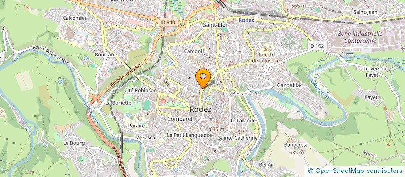 localisation de l'entreprise MAISON COMMUNE EMPLOI FORMATION RODEZ-ARRONDISSEMENT  RODEZ