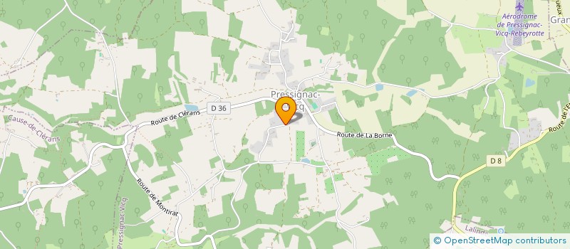 localisation de l'entreprise MAISON CONFORT SOL'AIR  PRESSIGNAC-VICQ