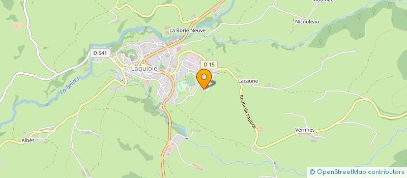 localisation de l'entreprise MAISON CONQUET  LAGUIOLE