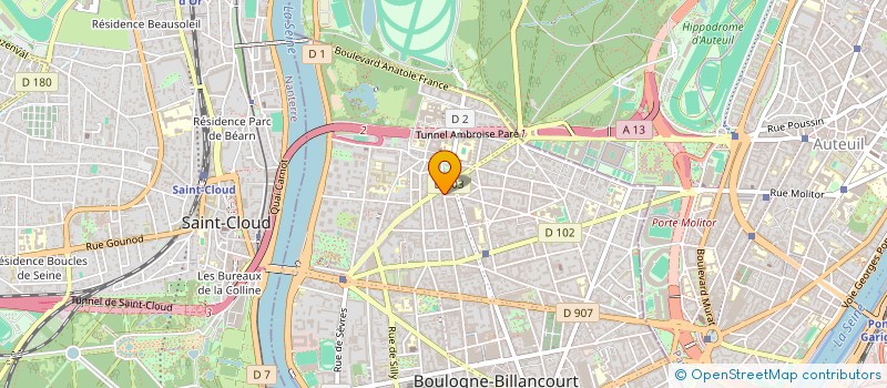 localisation de l'entreprise MAISON CONSTANCE à BOULOGNE-BILLANCOURT