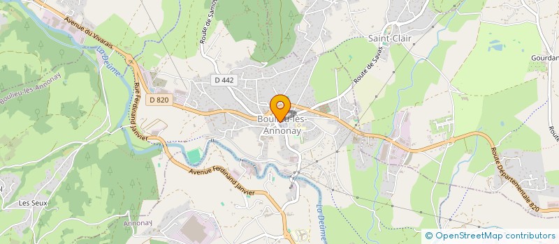 localisation de l'entreprise MAISON COTTEIDIN à BOULIEU-LES-ANNONAY