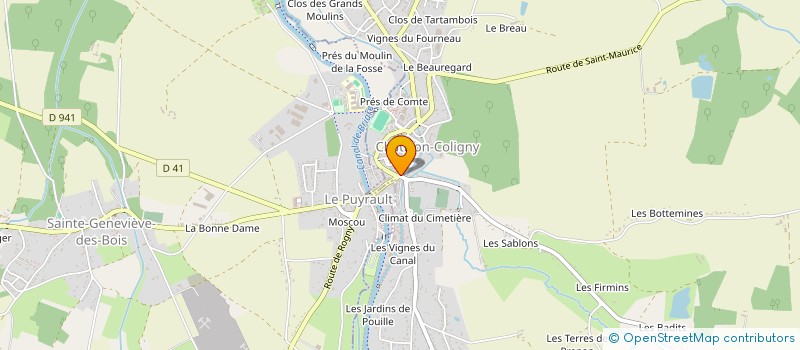 localisation de l'entreprise MAISON COUTELLE à CHATILLON-COLIGNY