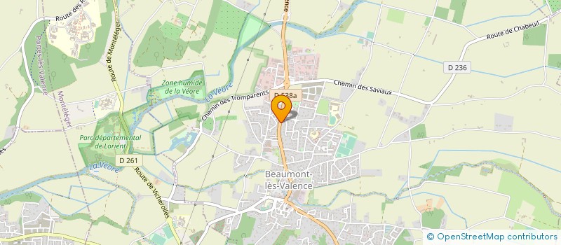 localisation de l'entreprise MAISON CREST  BEAUMONT-LES-VALENCE